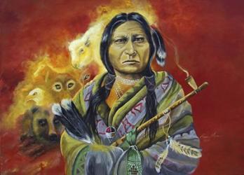 Sitting Bull Peace Pipe Visions | Obraz na stenu