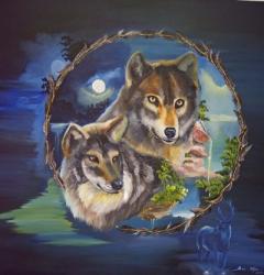 Magical Wolves | Obraz na stenu