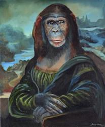 Mona Monkey Lisa | Obraz na stenu