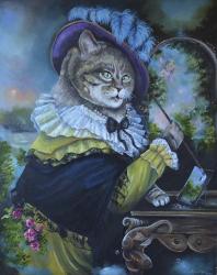 Fancy a Cat Painting | Obraz na stenu