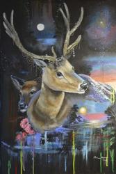 Atmosperic Deers | Obraz na stenu