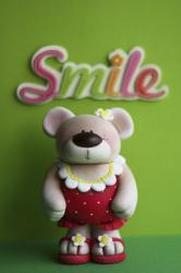 Bear Red Bathingsuit Smile | Obraz na stenu