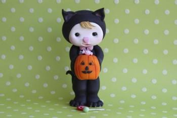 Halloween Kitty Girl | Obraz na stenu