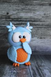 Owl Blue Ooops | Obraz na stenu