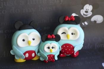 Owl Family Mickey Vacation | Obraz na stenu