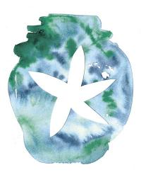 Watercolor Starfish | Obraz na stenu