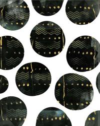 Black and Gold Circles | Obraz na stenu