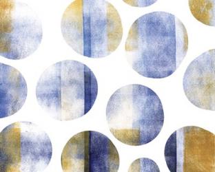 Blue and Gold Circles | Obraz na stenu
