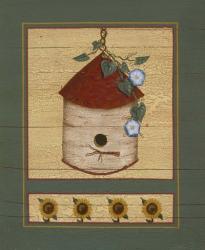 Birch Birdhouse | Obraz na stenu