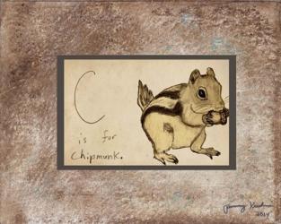 C is For Chipmunk | Obraz na stenu