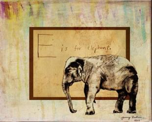 E is For Elephant | Obraz na stenu