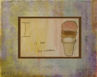 I is For Ice Cream | Obraz na stenu