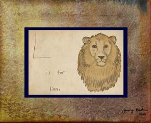 L is For Lion | Obraz na stenu
