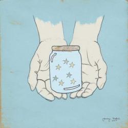 Jar Of Wishes Blue | Obraz na stenu