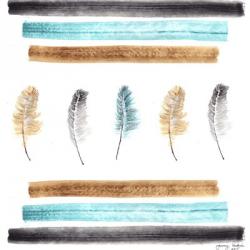 Feathers Aligned | Obraz na stenu