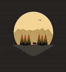The Bear Versus the Mountains | Obraz na stenu