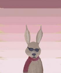 Hipster Rabbit | Obraz na stenu