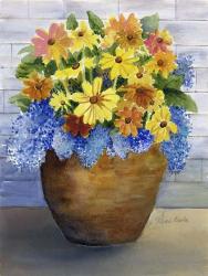 Yellow and Blue in Pot | Obraz na stenu