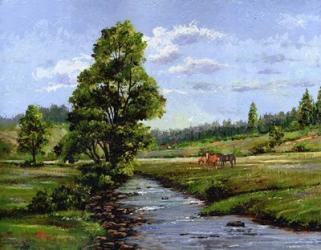 Meadow & Horses | Obraz na stenu