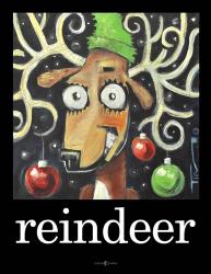 Reindeer Poster | Obraz na stenu