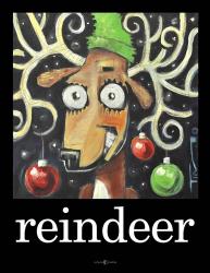 Reindeer Poster | Obraz na stenu