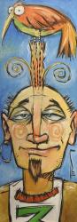 Bird On Head | Obraz na stenu