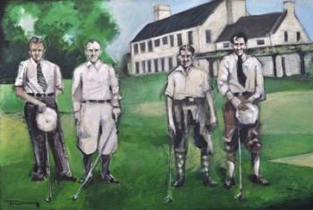 Vintage Golfers | Obraz na stenu