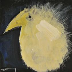 Yellow Fuzzy Bird | Obraz na stenu