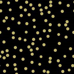 Black Golden Round Confetti | Obraz na stenu