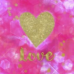 Glitter Love Pink | Obraz na stenu