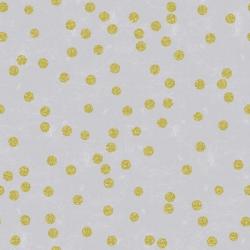 Grey Linen Golden Round Confetti | Obraz na stenu