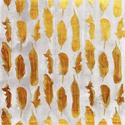 Gold Ombre Watercolor Feathers | Obraz na stenu