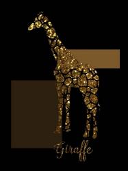 1 Gold Giraffe | Obraz na stenu