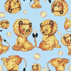 Cute Baby Lion Pattern | Obraz na stenu