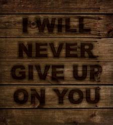 Never Give Up | Obraz na stenu