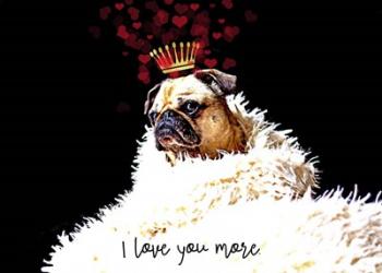 Pug Love | Obraz na stenu