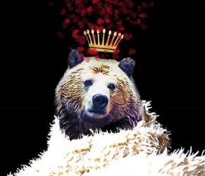 Royal Love Grizzly Bear | Obraz na stenu
