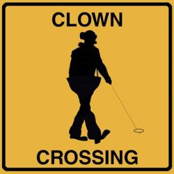 Clown Crossing | Obraz na stenu