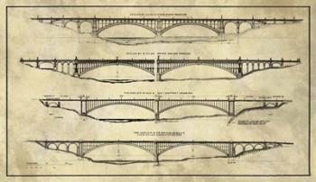 George Washington Bridge Proposal Plans Industrial Farmhouse | Obraz na stenu