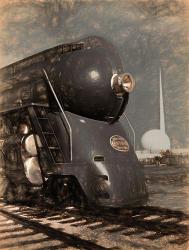 1939 Streamliner NYC Hudson Machine Age | Obraz na stenu