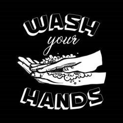 Wash Your Hands BnW | Obraz na stenu