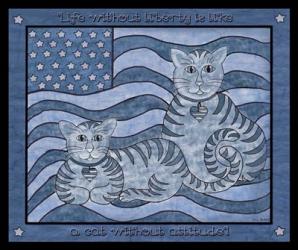 Patriotic Cats | Obraz na stenu