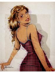 Polka Dot Dress | Obraz na stenu
