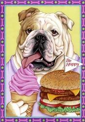 Bulldog Hamburger | Obraz na stenu