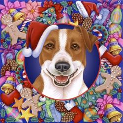 Christmas Jack Russel | Obraz na stenu