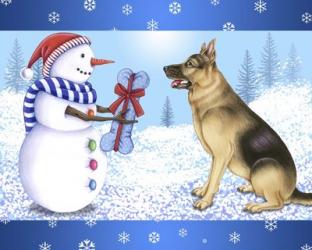 Snowman Dog | Obraz na stenu