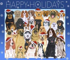 Happy Holidays Dog Group | Obraz na stenu