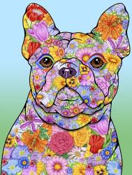 Flowers French Bulldog | Obraz na stenu