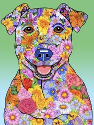 Flowers Jack Russell | Obraz na stenu