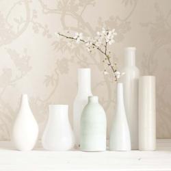 Blossom and White Vases Still Life | Obraz na stenu